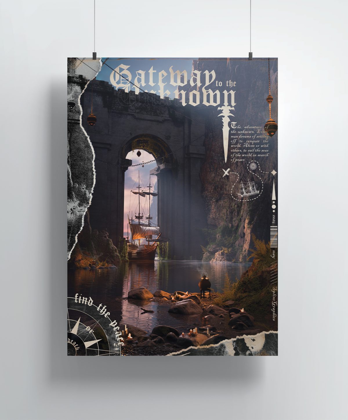 Poster Fan Gateway to the unknown Poster Gateway to the unknown – Affiche artistique cinéma fantastique