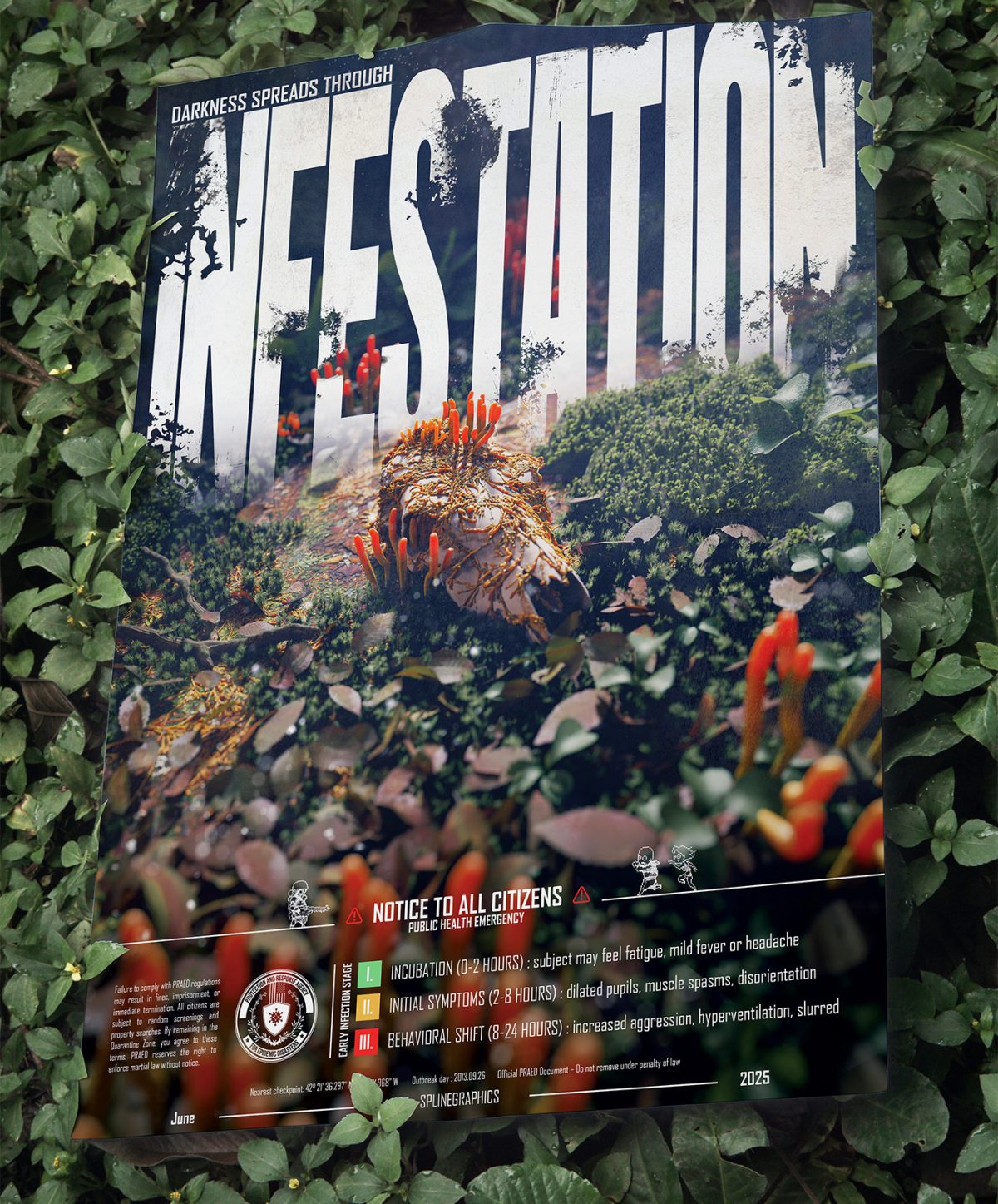 IFST-6-Crop-1 Poster Infestation dans des feuillages- Affiche cinéma artistique